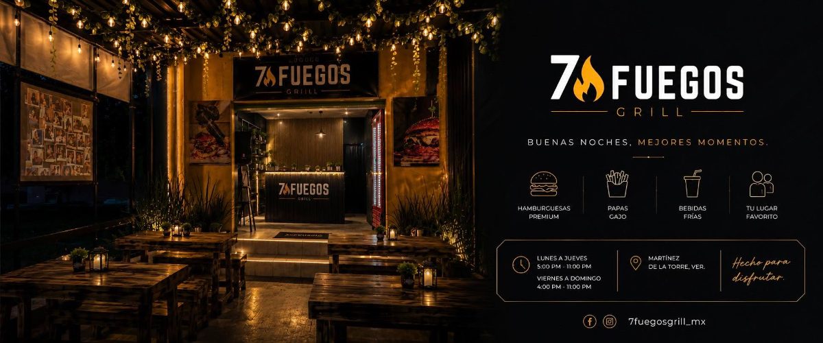 Fachada de 7 Fuegos Grill